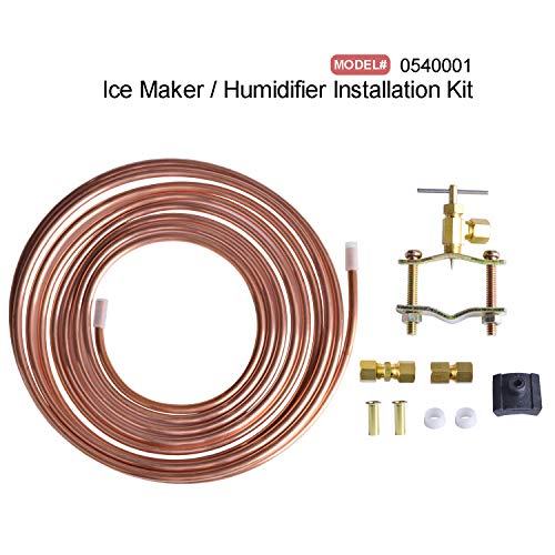 image for Hydro Master 0540001 1/4 IN x 15 FT Copper Tubing Ice Maker and Humidi