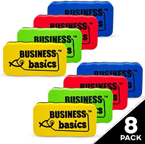 Best Magnetic Dry Erase Whiteboard Eraser 8 Pack Set For Dry Erase Pens and Markers- Perfect for School Classroom Kids Room Teachers Parent Home &amp; Office - Perfect Gift for Teachers