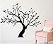 ALLICERE Big Tree Living Room Bedroom Decoration Stickers Murals Removable Pvc Wall Sticker Mural Art Home Room Decoration for Bedroom Bathroom Living Room Tv Background(Color:Black)