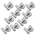 Homder 10 Pack Stainless steel Strong Refrigerator Magnet Clips with Neodymium Magnet - 38mm Wide - Perfect Kitchen Magnets Picture Magnets Calendar Magnets for House Office Personal Use