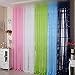 pureaqu Kids Bedroom Curtains with Twinkle Star Print Curtains Rod Pocket Voile Sheer Curtain Panel Draperies Perfect for Nursery Girls Room French Doors 1 Panel Pink W39 x H63 Inches