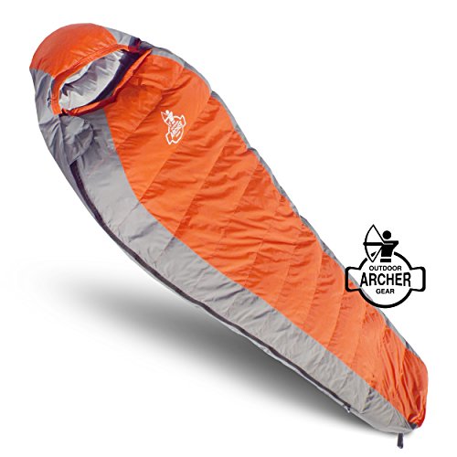 UPC 787639353508, Archer Outdoor Gear Ultra-Light Duck Down Winter Sleeping Bag Survival Temperature Rating of 22 F