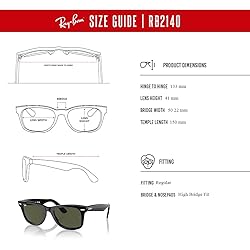 Ray-Ban RB2140 WAYFARER 901 50M Black/Crystal Lens