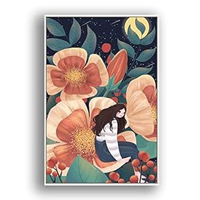 Framed Canvas Wall Art for Living Room, Bedroom Flow in The Dream Canvas Prints for Modern Home Decoration Ready to Hang - 16"x24" inches