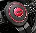 IZTOSS 2pcs/set Aluminum Steering wheel decorative Cover Trims for Jeep Wrangler JK / Compass/Patriot 2011 - 2016 Jeep Grand Cherokee 2011-2013 (Red)