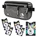 VENTURE 4TH Slim Minimalist Design RFID Money Belt with RFID Blocking Sleeves, for Men and Women – Ideal for Keeping Your Cash, Credit Card, Passport, Phone Secure When Traveling - Gray