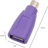 Sarini 4x PS/2 to USB A Adapter Male to Female Keyboard Mouse Converter 4.3cm view 7