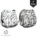 Bumworks Charcoal Double Gusset Bamboo Pocket Cloth Diapers with Bamboo 4 Layer Inserts (Set of 2) - Perfect Designs for Boys and for Girls - Makes for Great Shower Gift (Variety of Colors) (Arrows)
