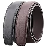 Men's Leather Ratchet Belt Multiple Colour Without Buckle (Suitable for 20