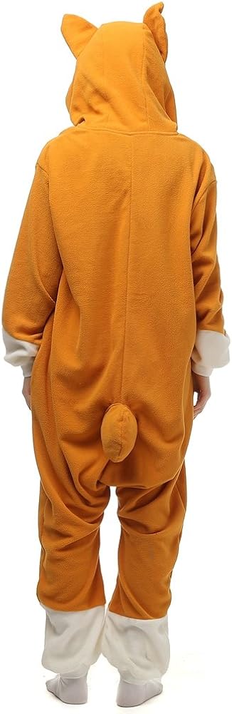 M Orange Adult Corgi Onesie Pajamas One Piece Animal Cosplay Costume Women One Piece Pajamas Emosens Fr