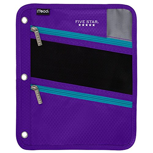 Five Star Zipper Pouch, Royal Purple / Aqua (50642BD7)