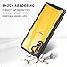 Thonzer Rugged Designed for Samsung Galaxy Note 10 Case with TPU Screen Protector, Crystal Clear Full Body Shockproof Slim Fit Cover (Black+Clear)