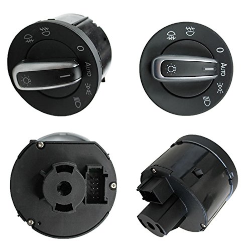 Guteauto Chrome Headlight Fog Lamp Control Switch 3C8 941 431B For VW Touran Jetta Golf V VI 5 6 Jetta Passat B6 CC Caddy 3C8941431B