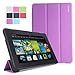 Kindle Fire HDX 8.9 Case - Poetic Kindle Fire HDX 8.9 Case [Slimline Series] - [Lightweight] [Ultra-slim] PU Leather Slim-Fit Trifold Cover Stand Folio Case for Amazon Kindle Fire HDX 8.9 (2013) Lavender (3 Year Manufacturer Warranty From Poetic)
