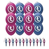 24 Mermaid Punch Balloons | For Mermaid Party Supplies | Party Favors | Mermaid Decorations and Birthday Parties | 12 Each of Purple and Blue Extra Large, Eco Friendly Punch Balls For Boys and Girls