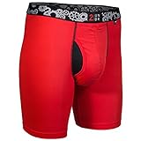 2UNDR Mens Gearshift Performance Long Leg Boxer Briefs