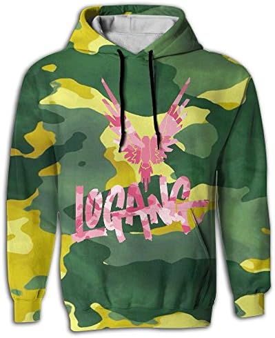 Logan Paul Men's Hoodies Hooded Sweatshirt Pullover Pockets