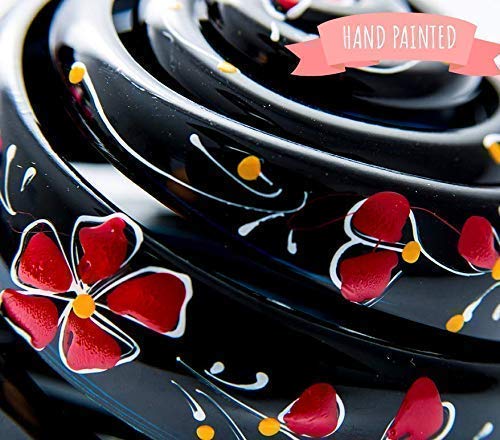 Bun Cover Hair holder, Hand Crafted Hair Clip. This Attractive Hair Accessory Can Be Used As A Bun Maker Or a Hair Grip. Hair Styling for Women For thick and thin hair. 2 Pcs Uniquely Hand Painted.