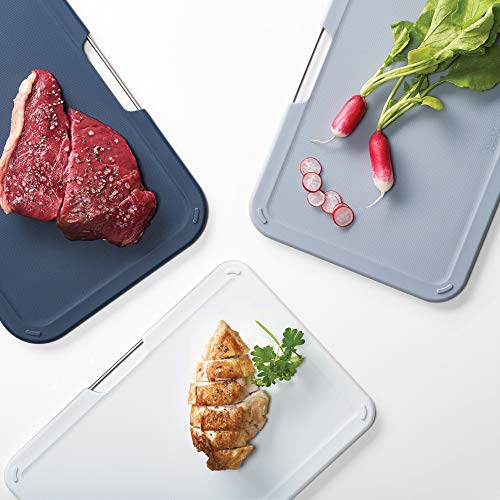 Joseph Joseph Nest 3 Piece Color Coded Cutting Board Set With Storage