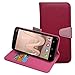 BLU DASH X2 Case,Mama Mouth [Stand View] Flip Premium PU Leather [Wallet Case] With Card / Cash Slots and Pocket Cover For BLU DASH X2 D110U D110L Smartphone,Rose Red