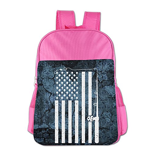 pink fishing backpack