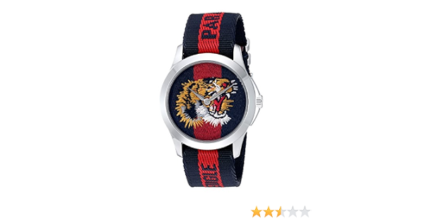 Gucci Quartz Stainless Steel and Nylon 