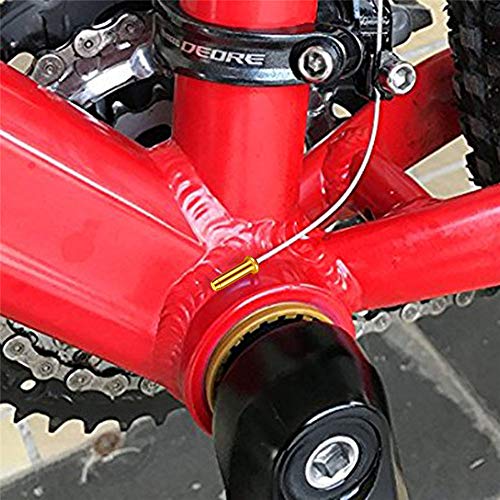 TADAE 80 Pcs Alloy Road Mountain Bicycle Bike Brake Cable Cap End Tips Crimp Silver, 4 Colors