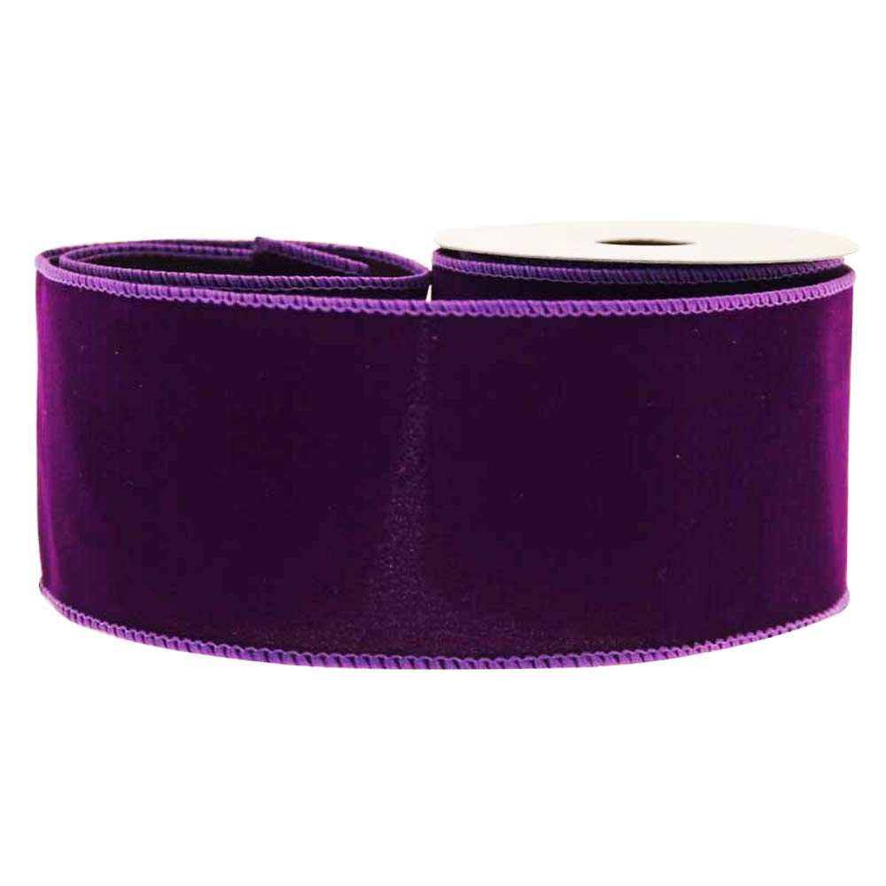 FloristryWarehouse Velvet Ribbon 63mm Wide x 9m Purple