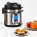 Emeril Lagasse Pressure AirFryer, Steamer & All-in-One Multi-Cooker. Pressure & Crisper Lid, Glass Lid. Emeril Recipe Book. (8 QT With Accessory Pack)