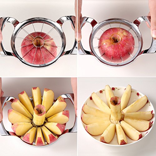 SAVORLIVING Apple Slicer, Upgraded Version 12 Slices Extra Large Apple