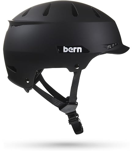 Bern Watts Classic Bike Helmet for Men and Women, Multisport Certified, Matte Black, Small : Sports & Outdoors