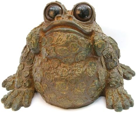 Ralph L Mossy Brown Statue by Michael Carr Designs - Outdoor Frog Figurine for gardens, patios and lawns (50583B)