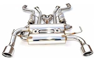 Invidia HS02N3ZGIS Gemini Cat-Back Exhaust System with Stainless Steel Rolled Tip for Nissan 350Z