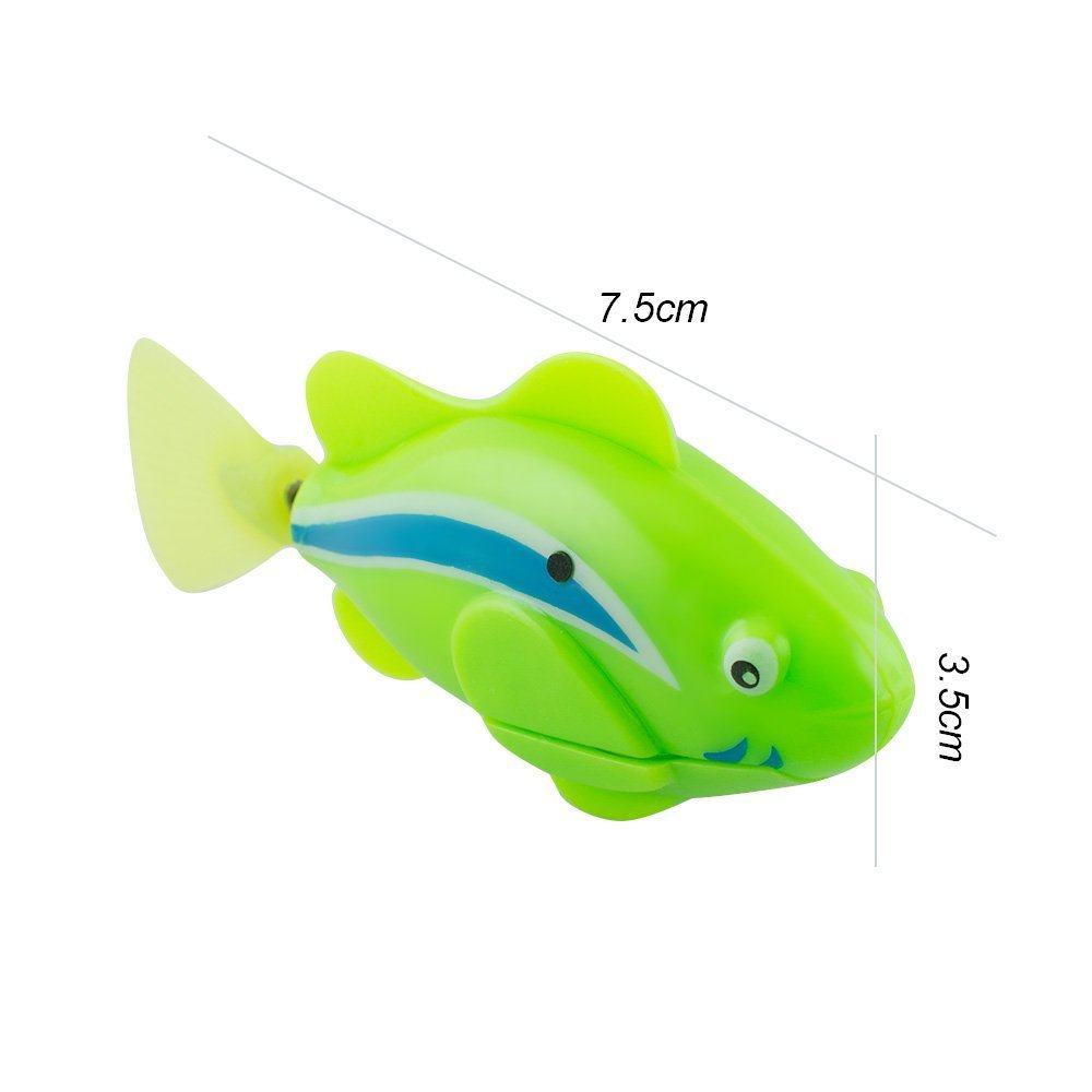 Denshine Piscine Robots Poissons Activés dans l\'eau Magical Enfants Cadeau Jouet electronique Enfants lot de 4