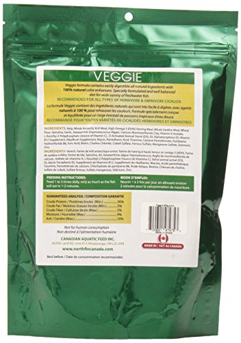 Northfin Food Veggie Formula 3mm Pellet 500 Gram Package