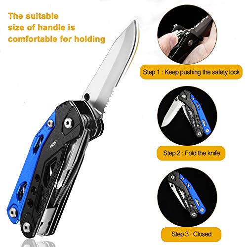 image for IBNS 034P-01 multifunction tool with pliers, wire stripping scissors, 