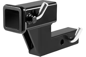 VEVOR Trailer Hitch Riser, for 2" Receiver with 4" Rise/Drop, Trailer Receiver Hitch Extender Extension Adapter, 5-1/4" and 6