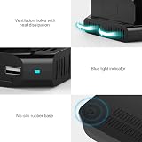 Alxum 60W 10 Port USB Charging Station Fast Charger for Phone Tablet Deep Black view 2