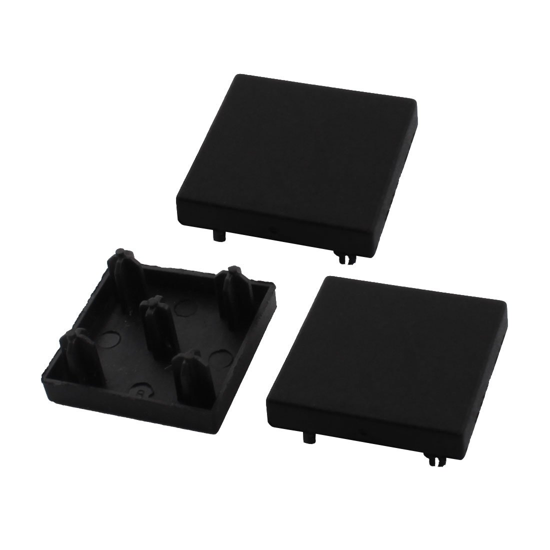 Sourcingmap 3 Pcs 30mm x 30mm Square Black Extrusion End Cap for Aluminum Profile