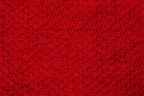 Terry Cotton Dishcloth Set of 8 ( 12 x 12 Inches ) , Red , 100 % Cotton , Highly Absorbent Kitchen Dish Towels , Machine Washable By CASA DECORS