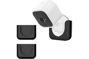 KIDJOYO Blink Mini Mount, Strong Adhesive Durable Wall Mount Bracket Stand for Blink Mini Indoor Camera, No Drill, No Screws, Decorate Damage-Free, Easy to Install (2 Pack,Black)