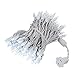 Novelty Lights 34ft Christmas String Lights, 100 Pure White LED Bulbs on White Wire, 4
