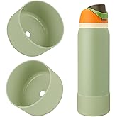 BKBY 2PCS Silicone Water Bottle Boot, Compatible with Owala 24oz 32oz 40oz, Protective Anti-Scratch & Anti-Dent No Noise Sleeve Cover for FreeSip/Twist/Flip Water Bottles (Camo Cool, 40oz)