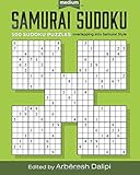 samurai sudoku puzzle book 500 hard puzzles overlapping into 100