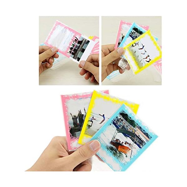 JXE Sofortbildkamera-Bundle Kit Zubehör für Fujifilm Instax Square SQ1 Kamera - Schutzhülle, Aufkleber Boarder, Desktop… – Bild 7