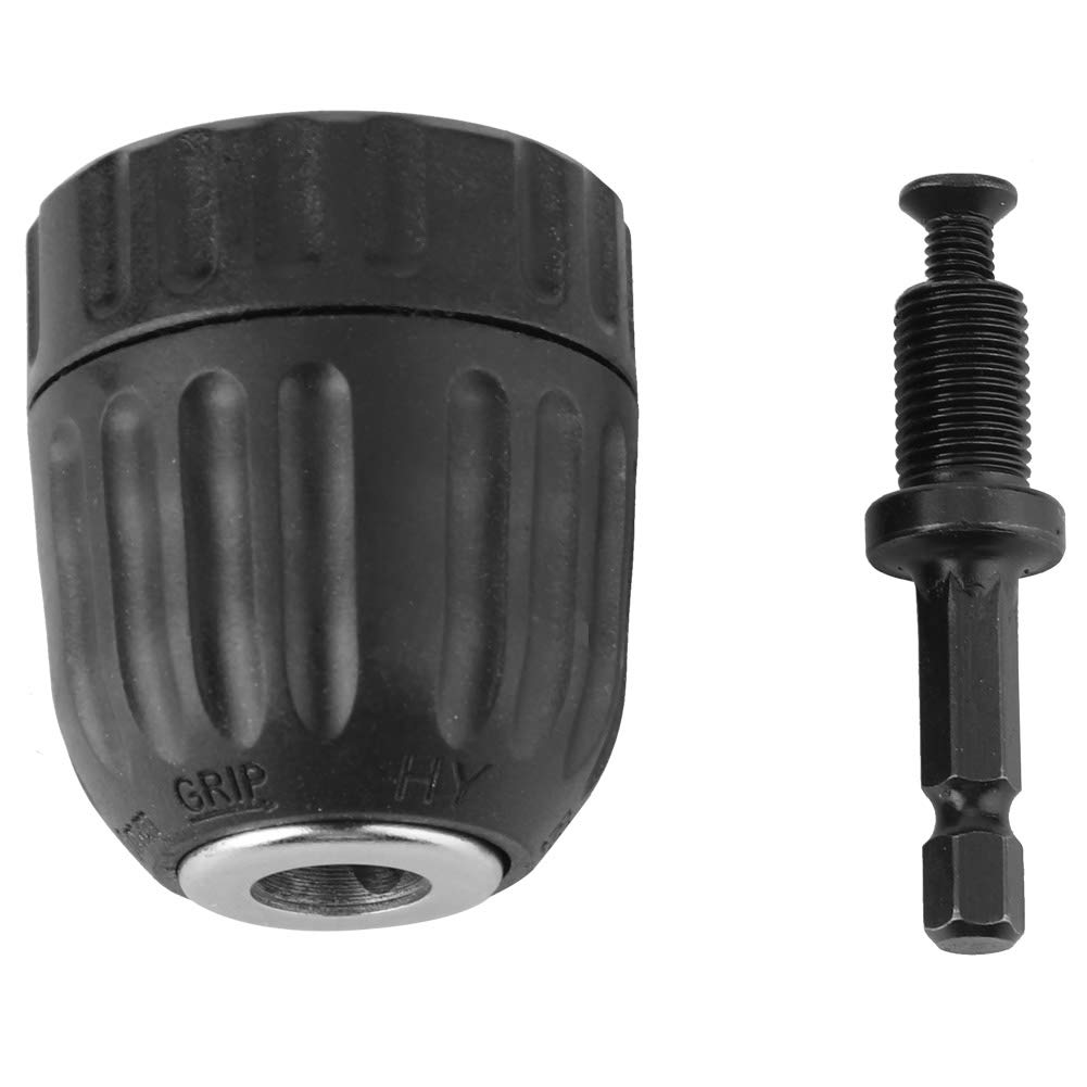 0.8-10mm Keyless Drill Chuck Adapter for Impact Hammer Drills | Self-Locking Self-Tightening Chuck Conversion Bit Holder | High Precision 0.8mm–10mm Capacity for Cordless & Corded Drills