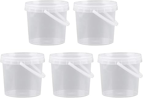 SUPVOX 15pcs 300ml Clear Pail With 