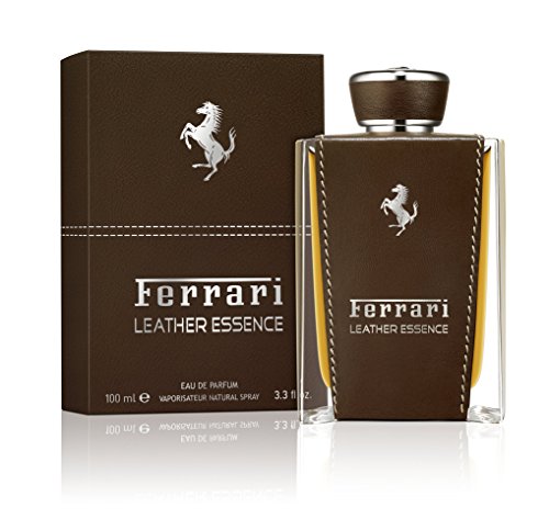 Ferrari Leather Essence Eau de Parfum Spray for Men, 3.3 Ounce