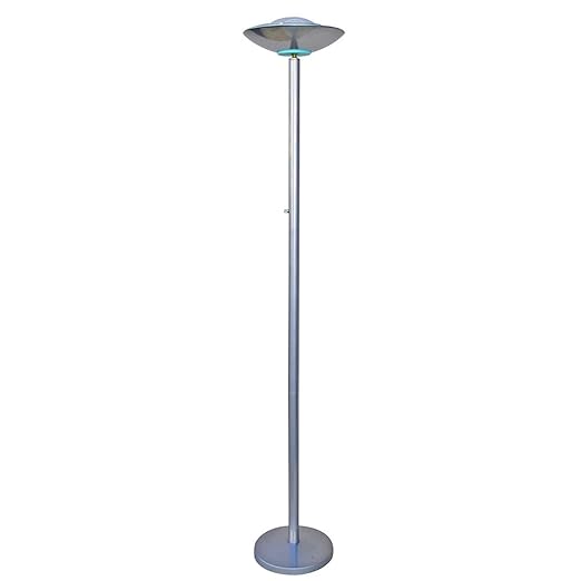 Fancy Halogen Torchiere Floor Lamp 70 Tall Silver Tall