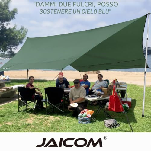 JAICOM Set of 2 – 4 Aluminium Telescopic Awning Rods Extendable Adjustable 95-230cm Suitable for Camping, Tent, Tarpaulin, Canopy, Beach